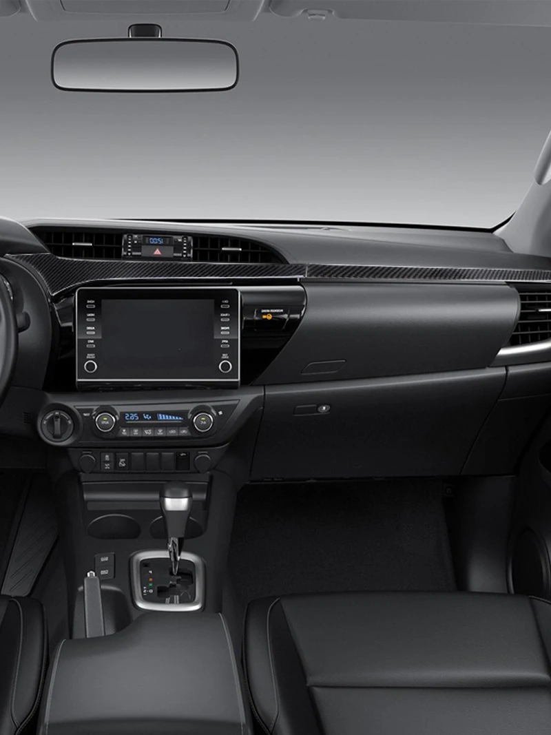 Для Toyota Hilux 2015-2021 наклейка из углеродного волокна для приборной панели навигации