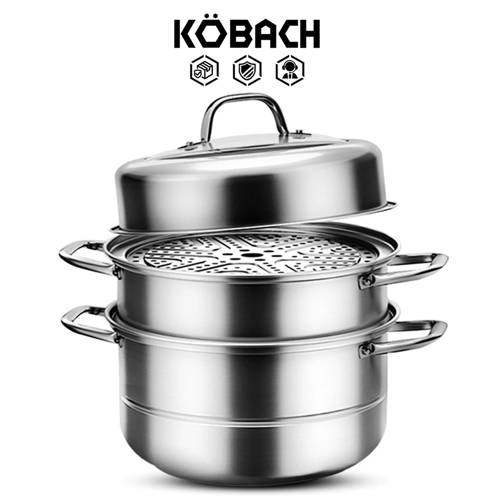Трехслойный прочный отпариватель для кухни KOBACH кухонная Пароварка 304 из