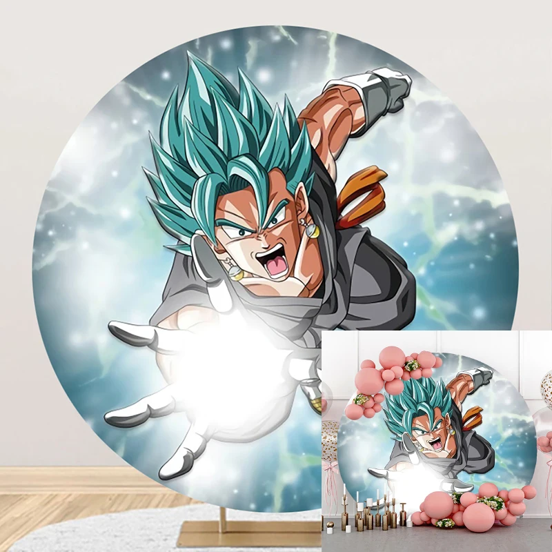 

Мультяшный комикс эластичный чехол круглый фон для мальчиков украшение для вечеринки на день рождения Круглый фон для фотостудии