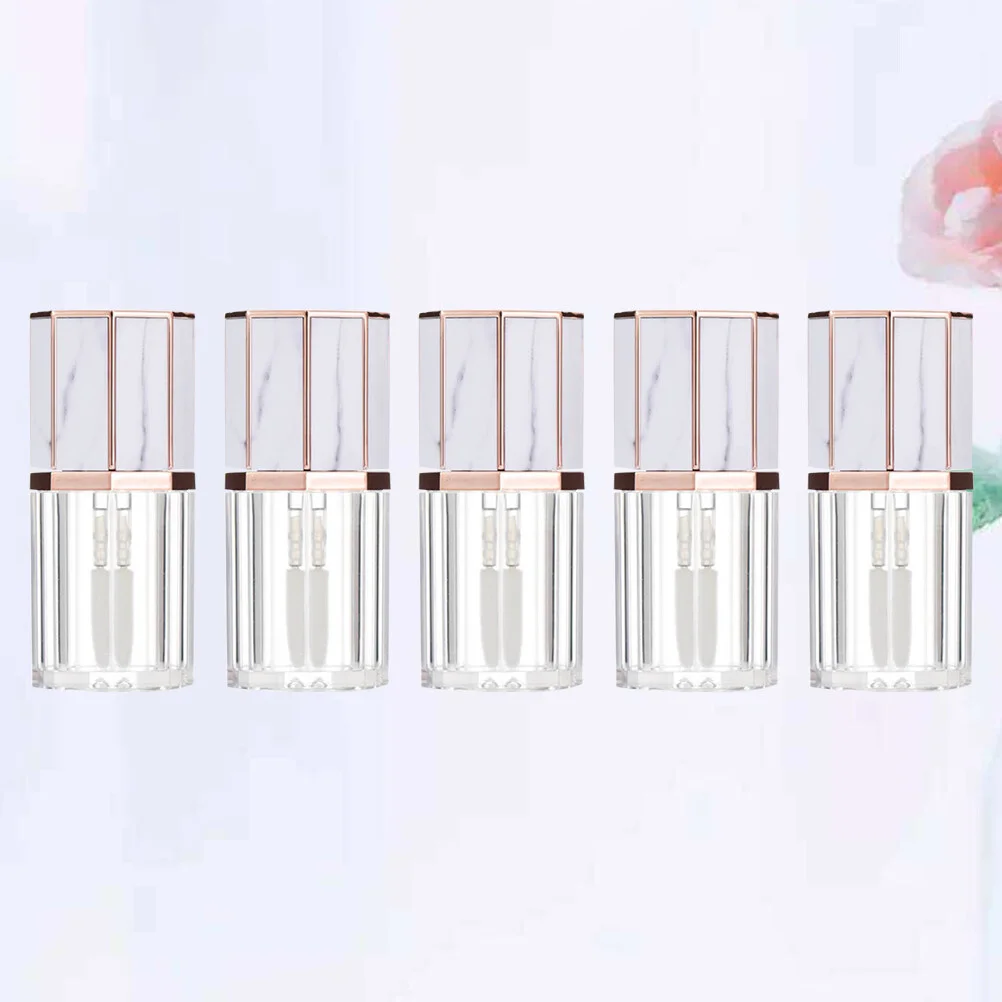 

Empty Lip Liquid Containers, Clear Lip Bottle Lip Balm Container 5pcs 5ml