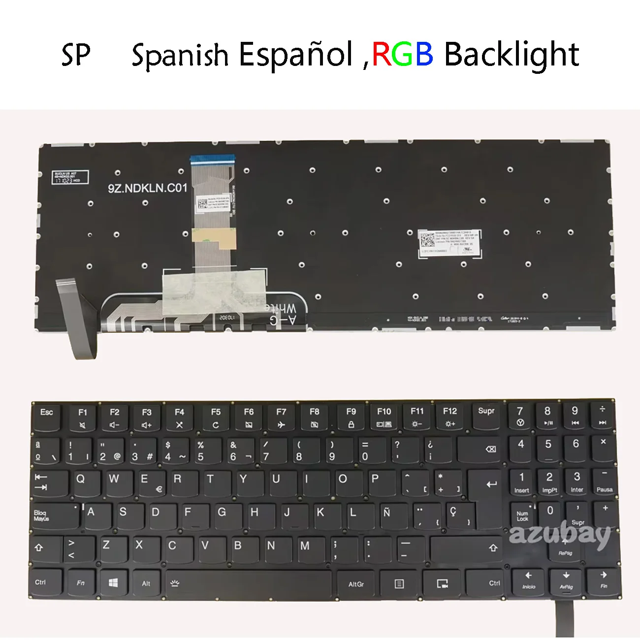 Фото Латинско-испанская клавиатура LA для Lenovo PC5YRGB-SPA Legion Y520-15IKB Y520-15IKBA Y520-15IKBM Y520-15IKBN Y720-15IKB с RGB-подсветкой №2