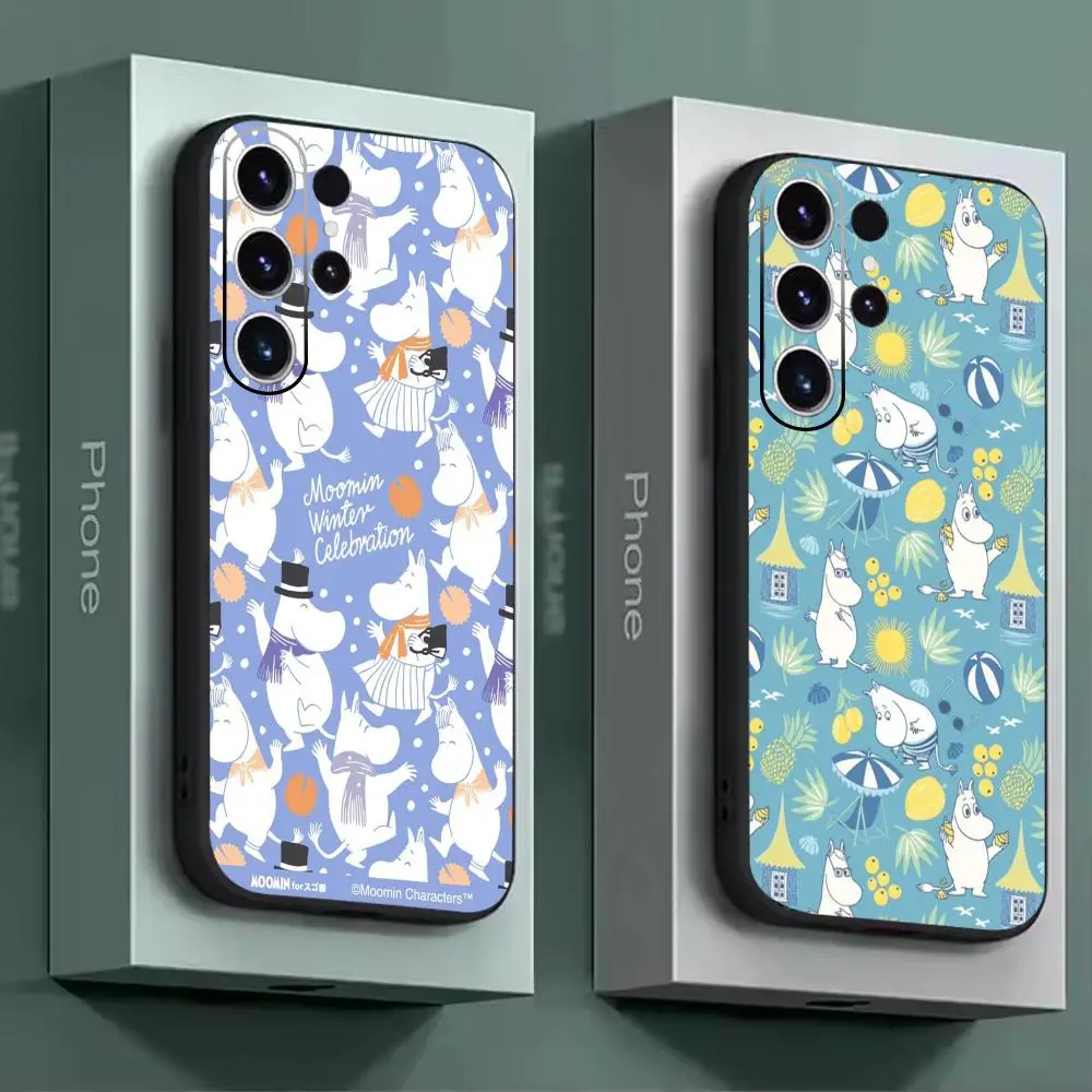 Фото Чехол для телефона M-MooMinES для Samsung Galaxy S26 S25 S24 S23 S22 S21 Plus Ultra Fold, мягкий, черный. №2