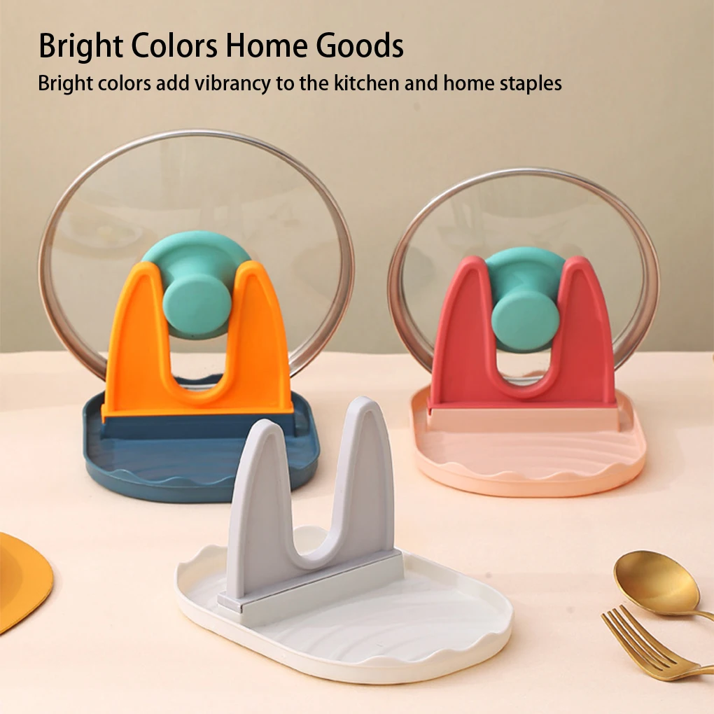 

Pot Lid Holder Reusable Organization Spatula Rack Washable Chopsticks Kitchenware Counter Rest Organizer kitchen shelf