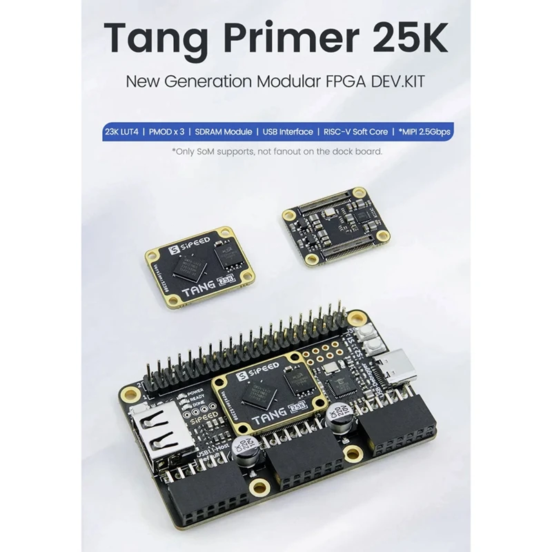 Tang Primer 25K GOWIN GW5A RISCV FPGA Макетная плата PMOD SDRAM Прочный Простой в использовании