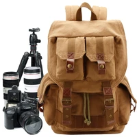 slr camera bag waterproof retro large capacity digital backpack camera bag canon nikon sony lens bag drone bag