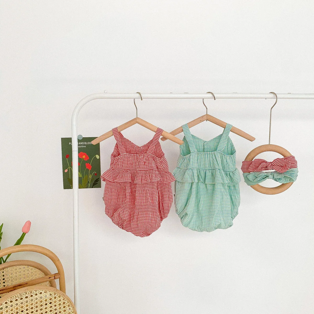 RiniLucia 2022 New Newborn Infant Kids Baby Girls Boys Summer Causal Bodysuits Ruffles Sleeveless Solid Casual Jumpsuits Outfit