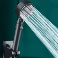 power hand filter shower head rainfall black hygienic water saving shower head toilet chrome cabezal ducha bathroom fixtures