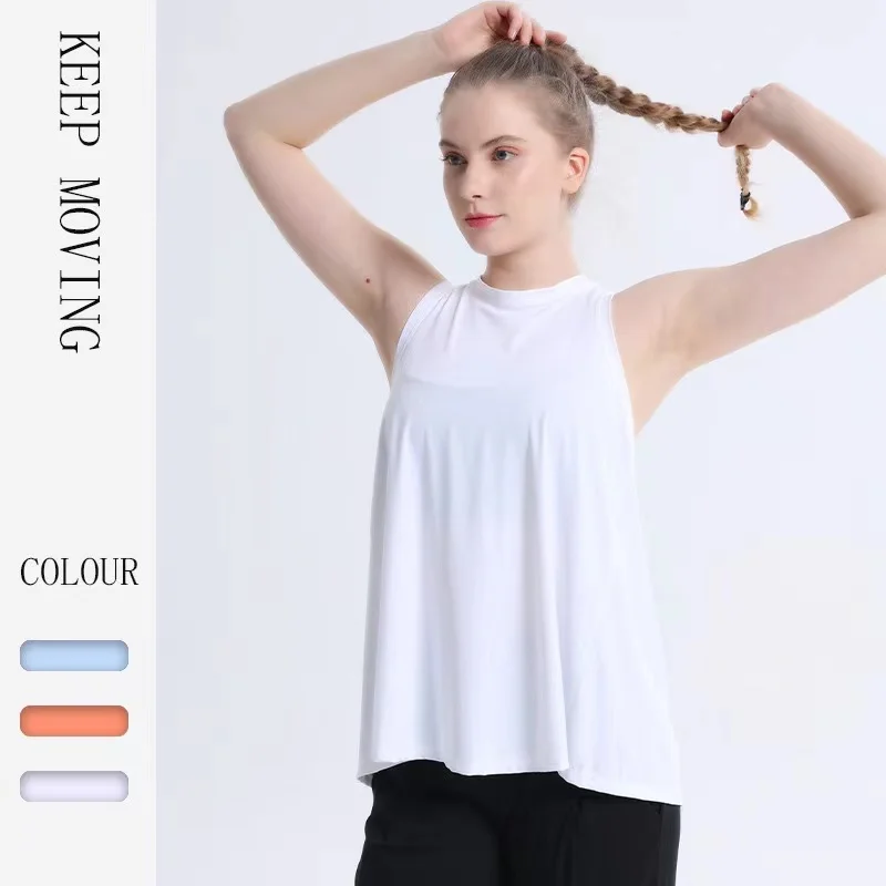 Lulu Top Activewear Naked-Feel Athletic Vest Open Back Yoga 4way stretch fabric Sexy Sleeveless Blouse Sport Fitness Tank Tops