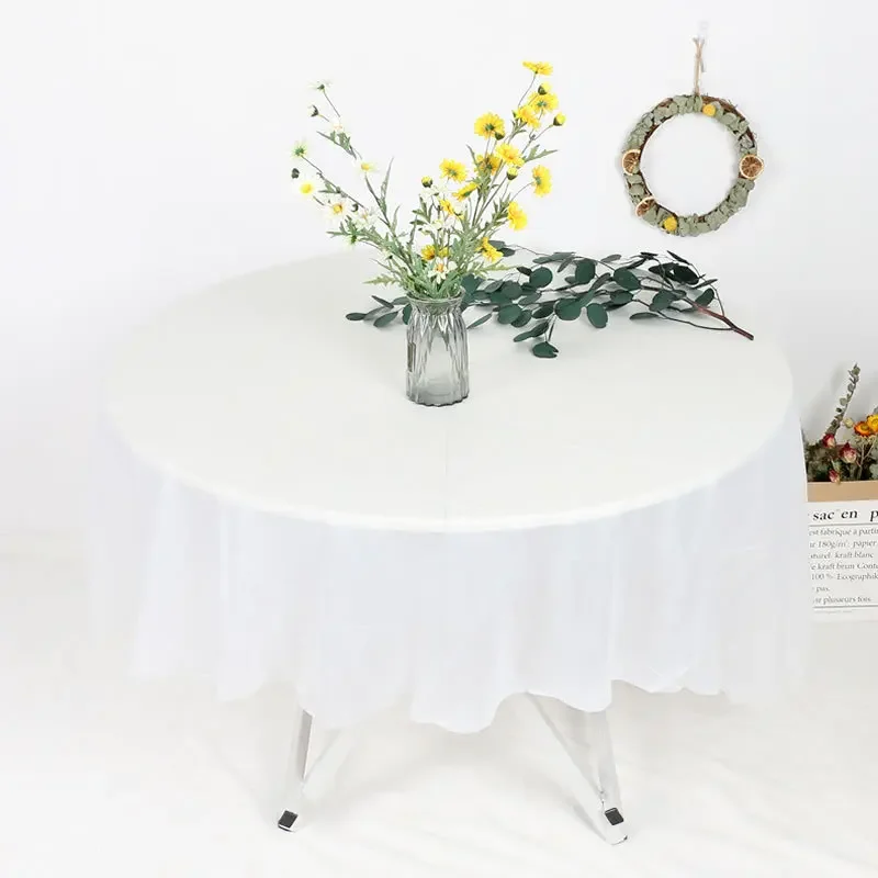 

Круглая скатерть TECHOME 84 дюйма пластиковая