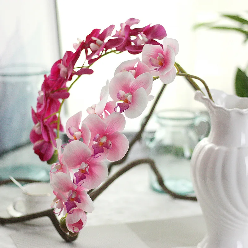 

Feel Too Glued Big Phalaenopsis Simulation Flower European-Style Home Decoration Wedding Fake Flower Simulation Plant
