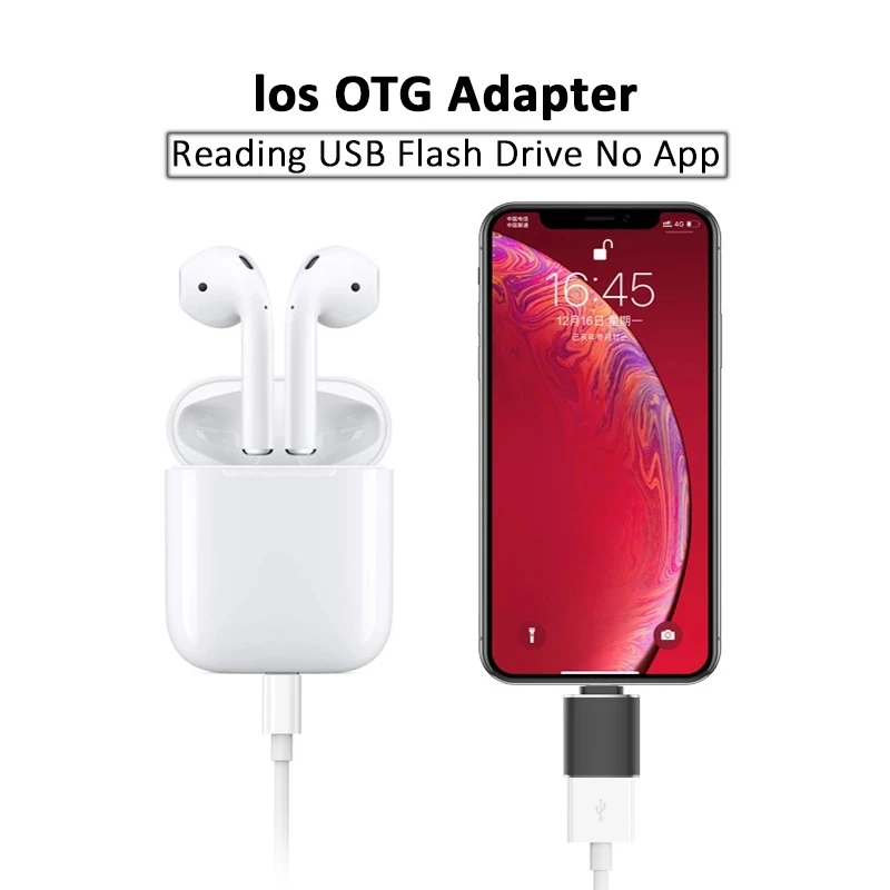 

USB3.0 OTG Adapter For IPhone 13 12 11 Pro XS Max XR X 8 Plus 7 6s IPad U Disk Lighting Male to USB 3.0 Adapter for IOS 13 Above