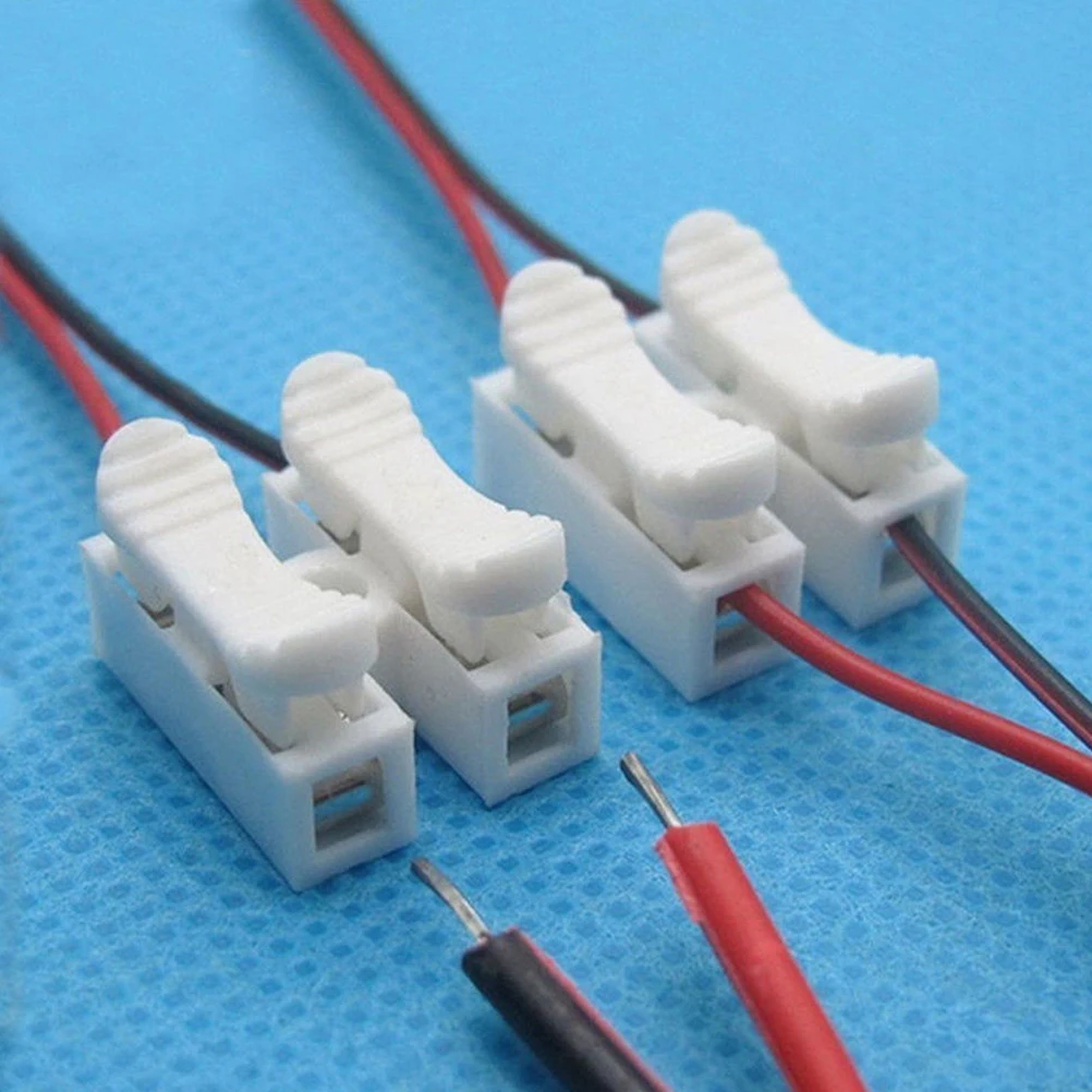 

30pcs Exquisite Special CH-2 Quick Connection Terminal 2 Terminal Post Self - Locking - Pressing Electrical Cable Connectors