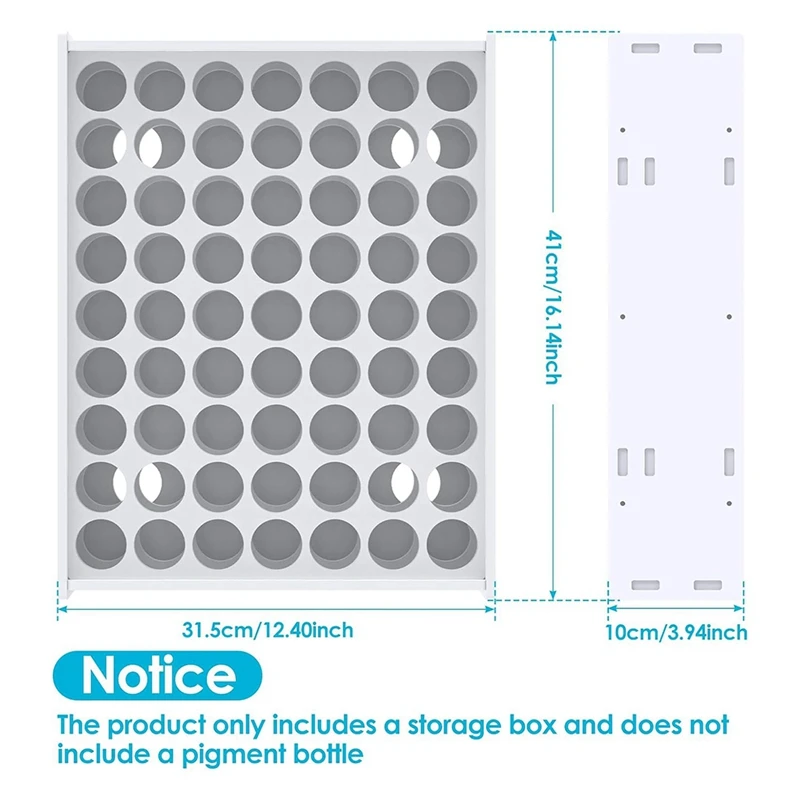 Органайзер для хранения красок 63 отверстия