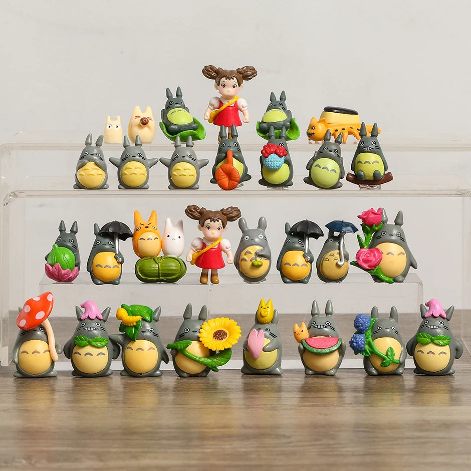 

My Neighbor Totoro Cartoon Animation Figure Toys 30pcs/set 1~4cm