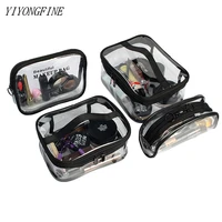 transparent pvc cosmetic bags for women waterproof toiletries storage bag travel makeup bag female neceser make up beauty cases