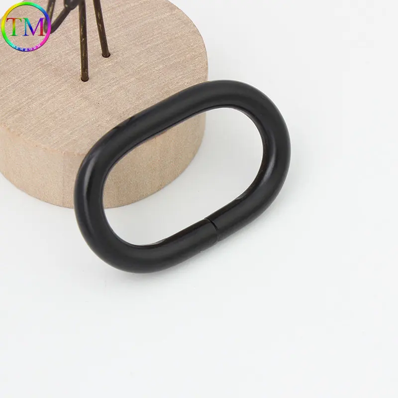 12mm 25mm 38mm Black Metal Buckles Lobster Clasp Oval D Ring Chain Buckle Connectors For DIY Bag Purse Strap Belt Accessories