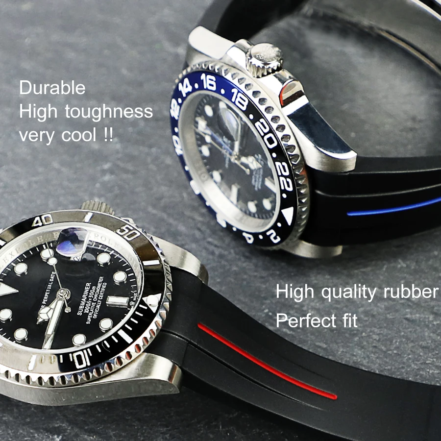 Ремешок для часов 20 мм с изогнутым концом Rolex ремешок Submariner GMT яхта Master Explorer