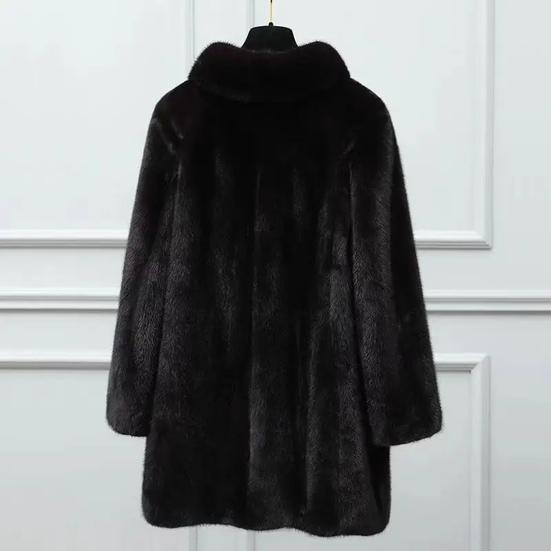 New Winter Coat for Women Faux Fur Jacket Mink Coats Warm Warm Cheap Wholesale Women's Clothing Free Shipping Thicken Keep Warm