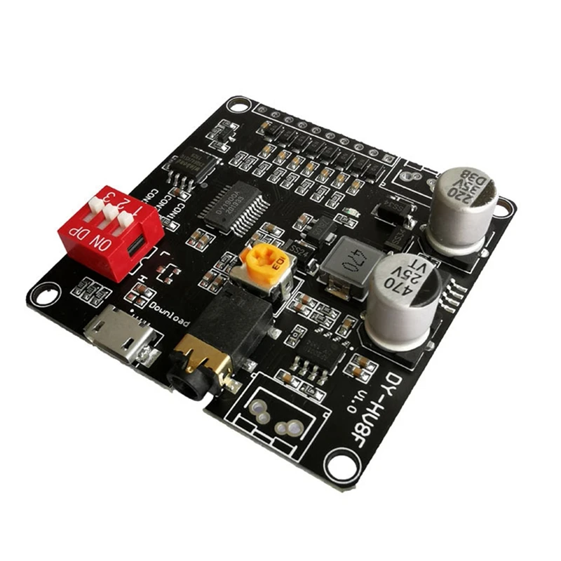 

5X 12V/24V Voice Playback Module Serial Port Control Playback 10W/20W Voice Module HV8F