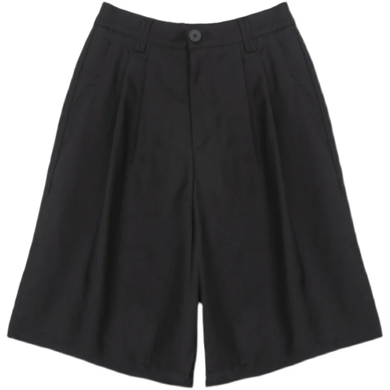 Капри мужские летние свободные большие нишевые Простые Модные брюки с широкими