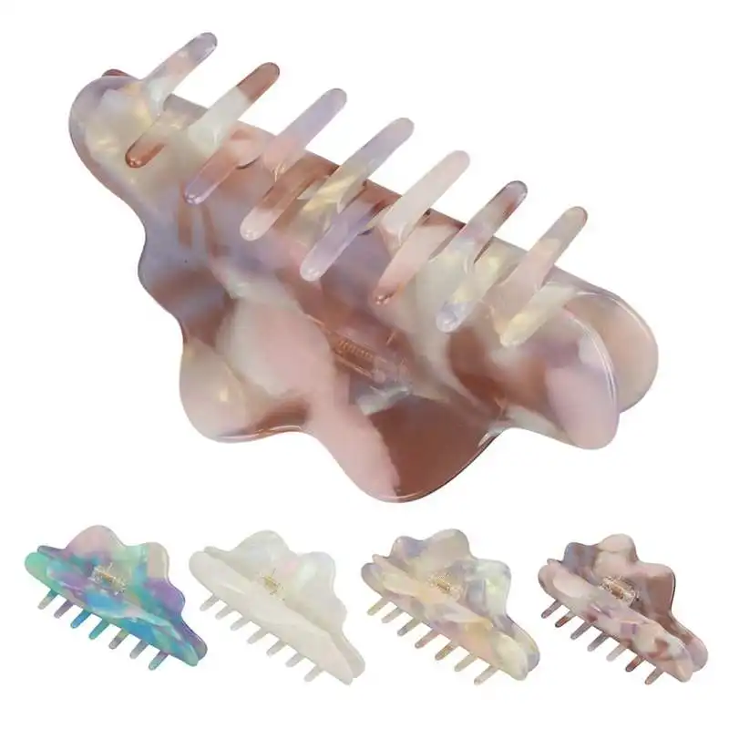 

Hair Clamp Grips Firmly Hold Hair Claw Clip Prevent Slip Elegant for Women for Parties
