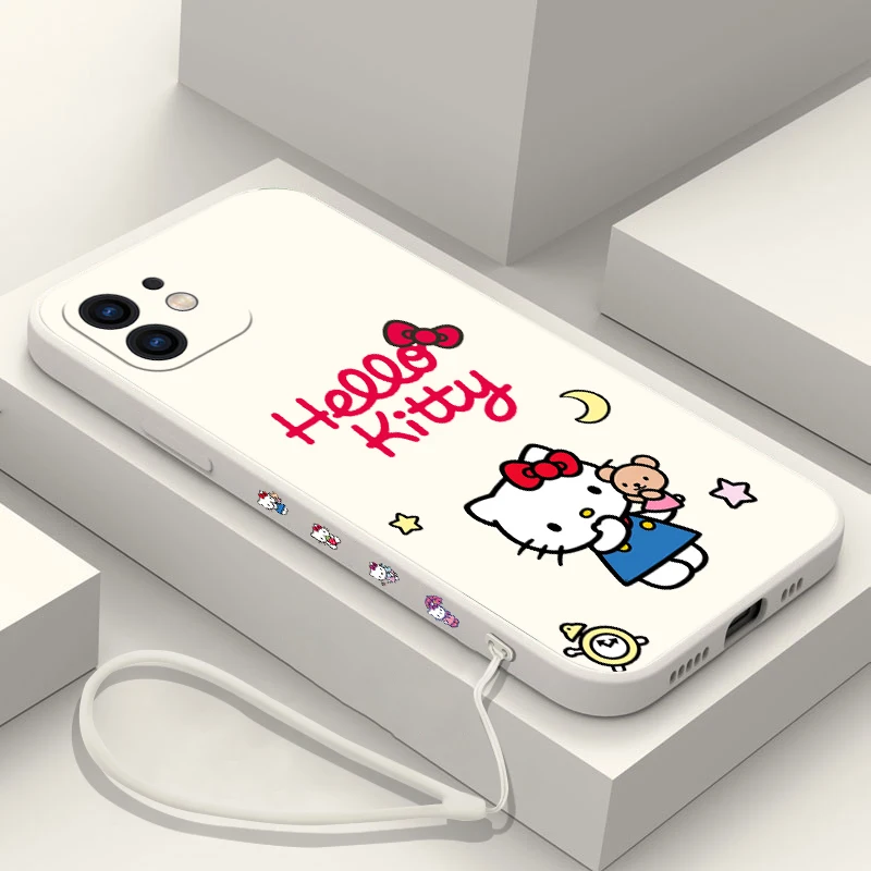 

Sanrio Hello Ketty Phone Case For Samsung A81 A53 A50 A12 A22S A52 A52S A51 A72 A71 A32 A22 A20 A30 A21S A02S A11 4G 5G Cover