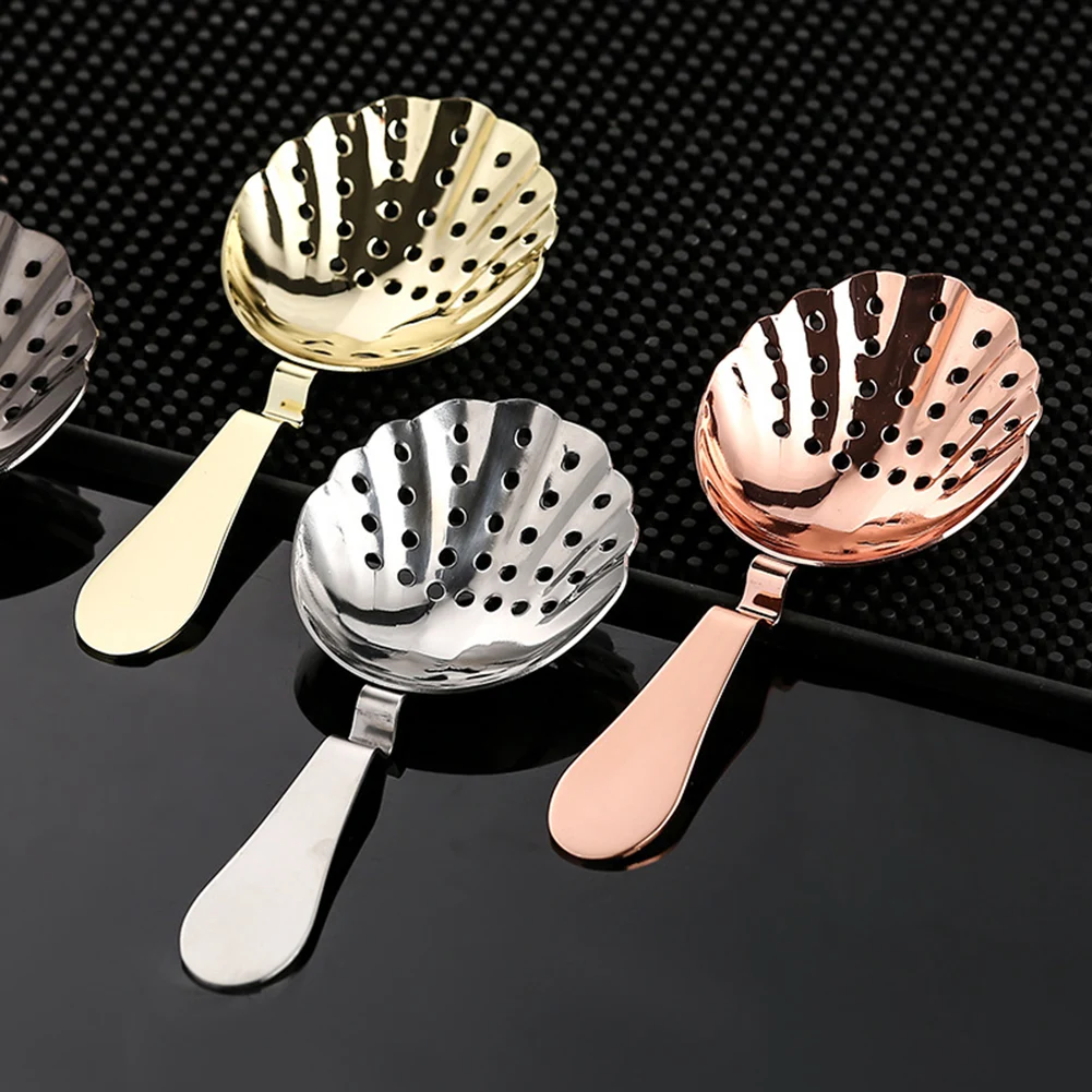 

NEW Julep Bar Strainer 304 Stainless Steel Cocktail Strainer Spoon Bar Sprung Cocktail Shaker Fast Drain Julep Strainer Bar Tool