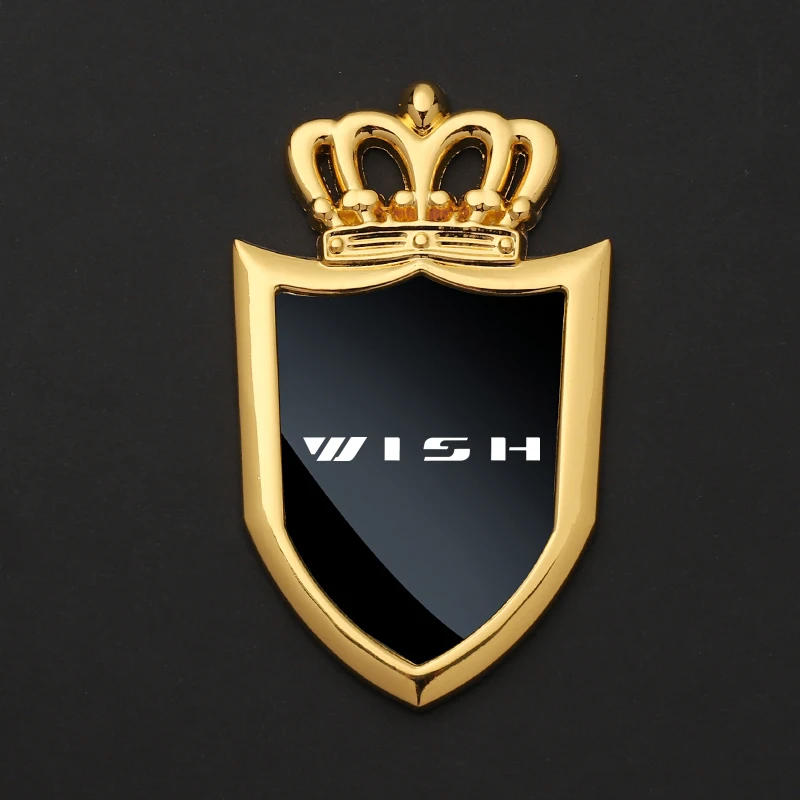 

Car badge stickers side windows metal body car stickers for Toyota wish with logo car accessories