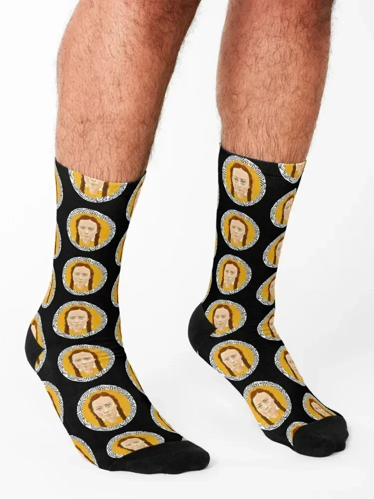 Носки Greta Thunberg Activist зимние нескользящие женские носки для гольфа мужские