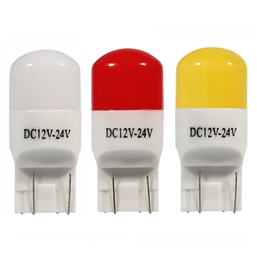 

Керамические лампы T20, 2 шт., 7440, W21W, WY21W, 7443, W21/5W, лампа для автомобильных тормозов/фонарей заднего хода/поворота, DRL 3030-SMD12-24V