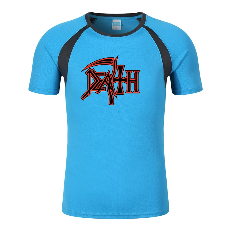 Футболка мужская с принтом из тяжелого металла Модная хлопковая рубашка реглан