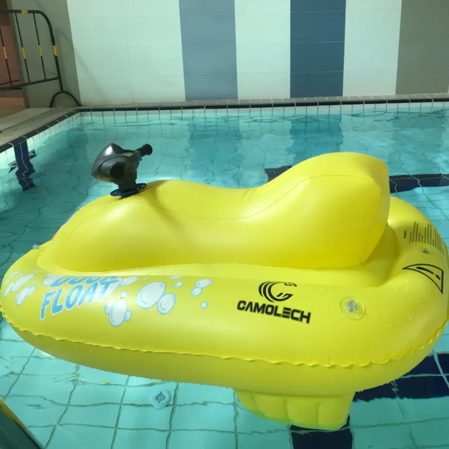Надувная лодка для бассейна, 4,3 км/ч, Jetski, электрическая моторная ...