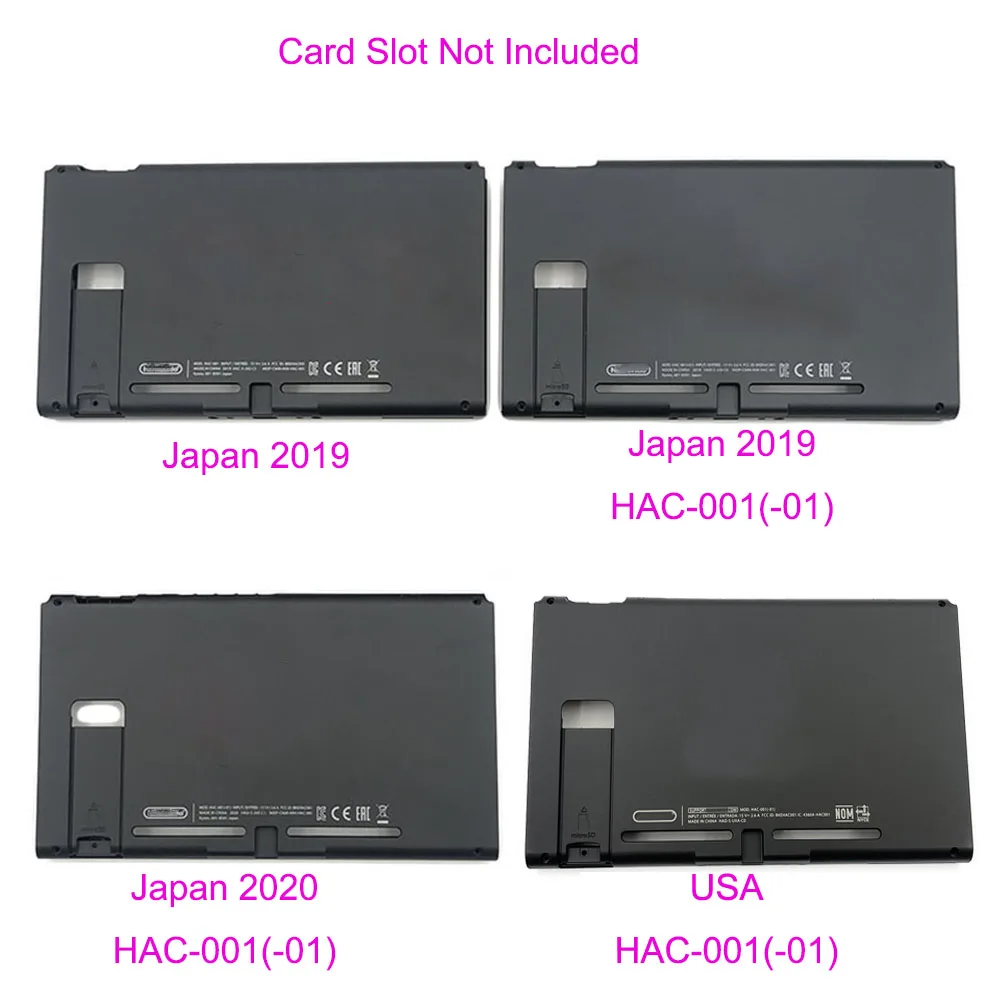 

10PCS Replacement For 2019 Enhanced &2018 Edition Original Back Bottom Housing Shell Case For Nintendo Switch Console