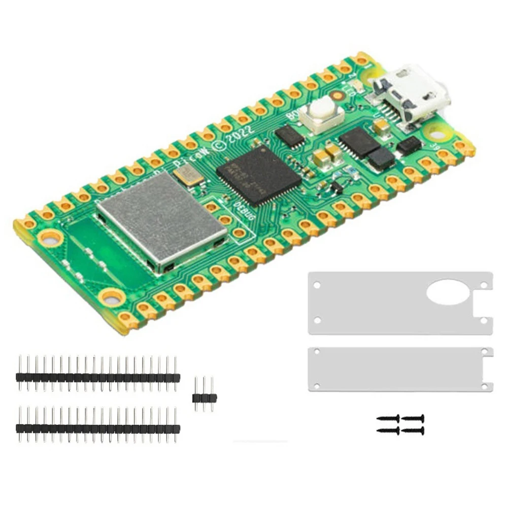 

Макетная плата для микроконтроллера Raspberry Pi Pico с Wi-Fi RP2040 с акриловой магнитной головкой GPIO, неспаянная