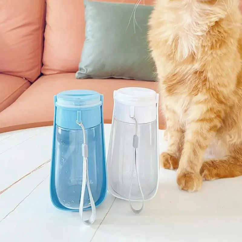 Бутылочка для воды складная прогулок и собак 450 мл