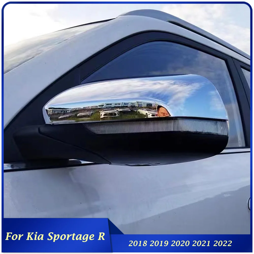 

Для Kia Sportage R 2018 2019 2020 2021 2022 АБС хромированный автомобильный внешний вид зеркало заднего вида отделка крышка рамка автомобильный Стайлинг