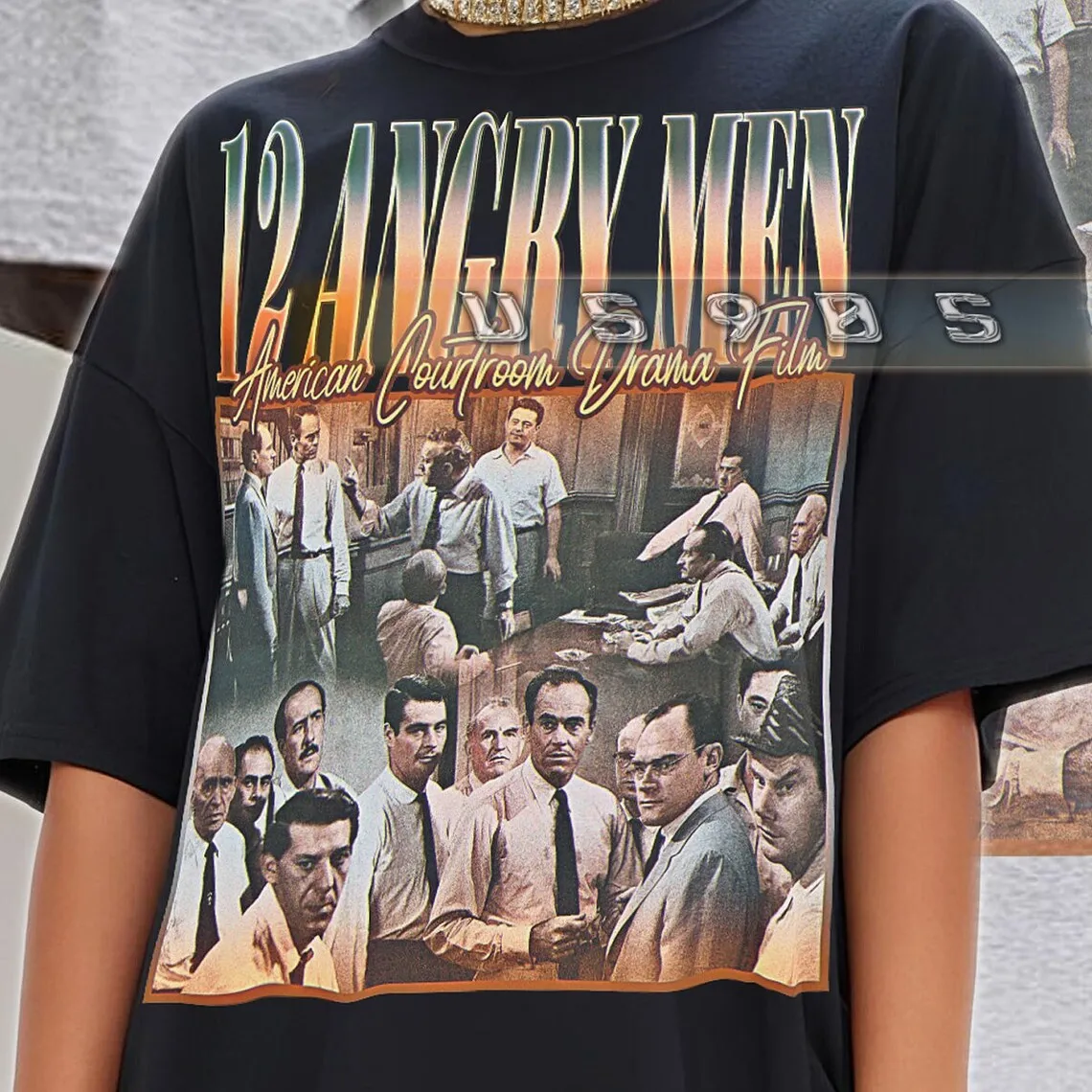 12 ANGRY MEN Винтажная рубашка Angry Men Homage Tshirt Футболки с фанатом Ретро 90-е Свитера Merch Gi