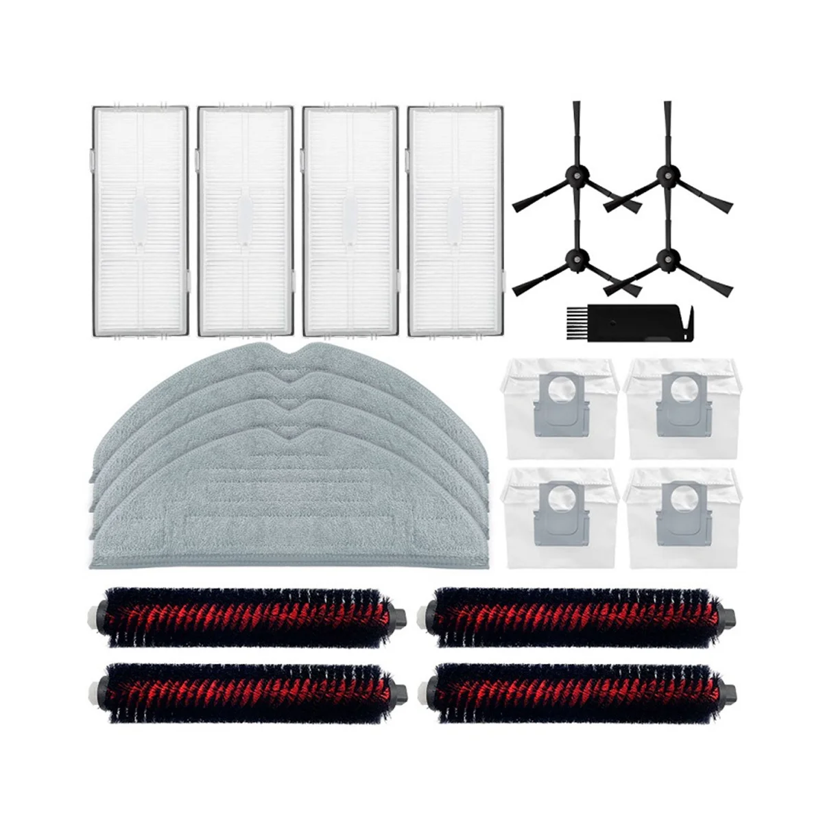 

For S8 Pro Ultra/ G20 A6900RR Spare Parts Side Brush Hepa Filter Mop Dust Bag High Speed Cleaning Rolling Brush