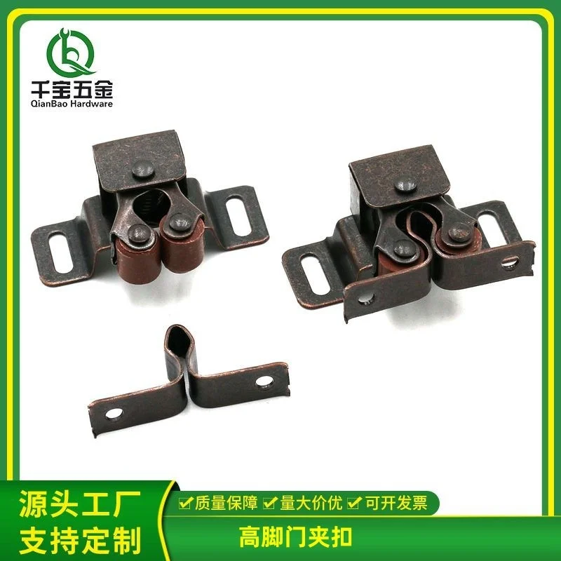 

High door clip cabinet door touch bead double wheel spring touch bead cabinet clip switch clip lock door clip magnetic touch