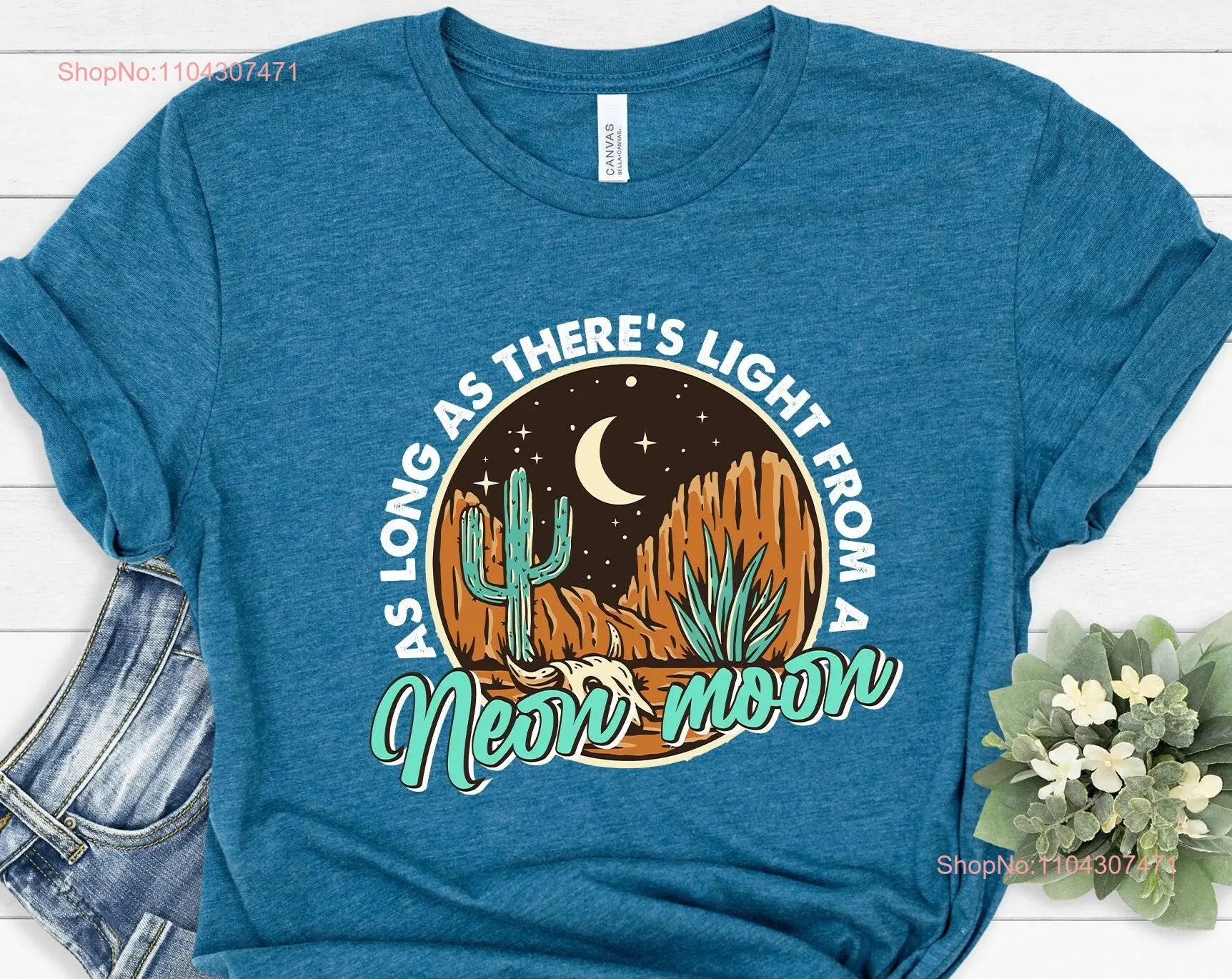 Футболка Neon Moon Desert Country Music Roam Free Summer Festival с длинными или короткими рукавами