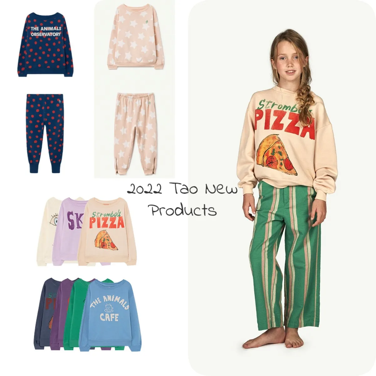 2022 타오 TAO Spring Pre-Sale Kids Clohtes Boys Girls Childrens Sweater Shirts  Pants Suit Printed Cartoon Cute Sweater Ins Style - купить по выгодной цене  | AliExpress
