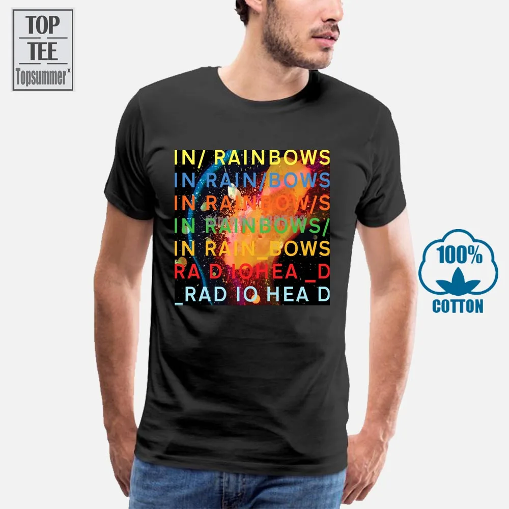 

New Radiohead In Rainbows Rock Band Legend Men'S Black T Shirt Size S To 3Xl