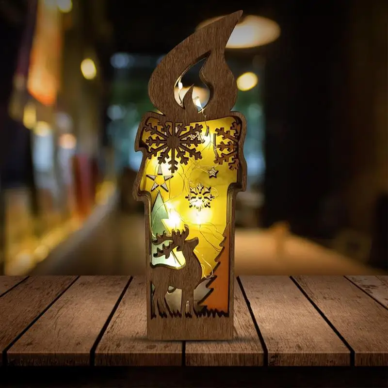 Светодиодные рождественские огни с изображением оленя светящиеся украшения в