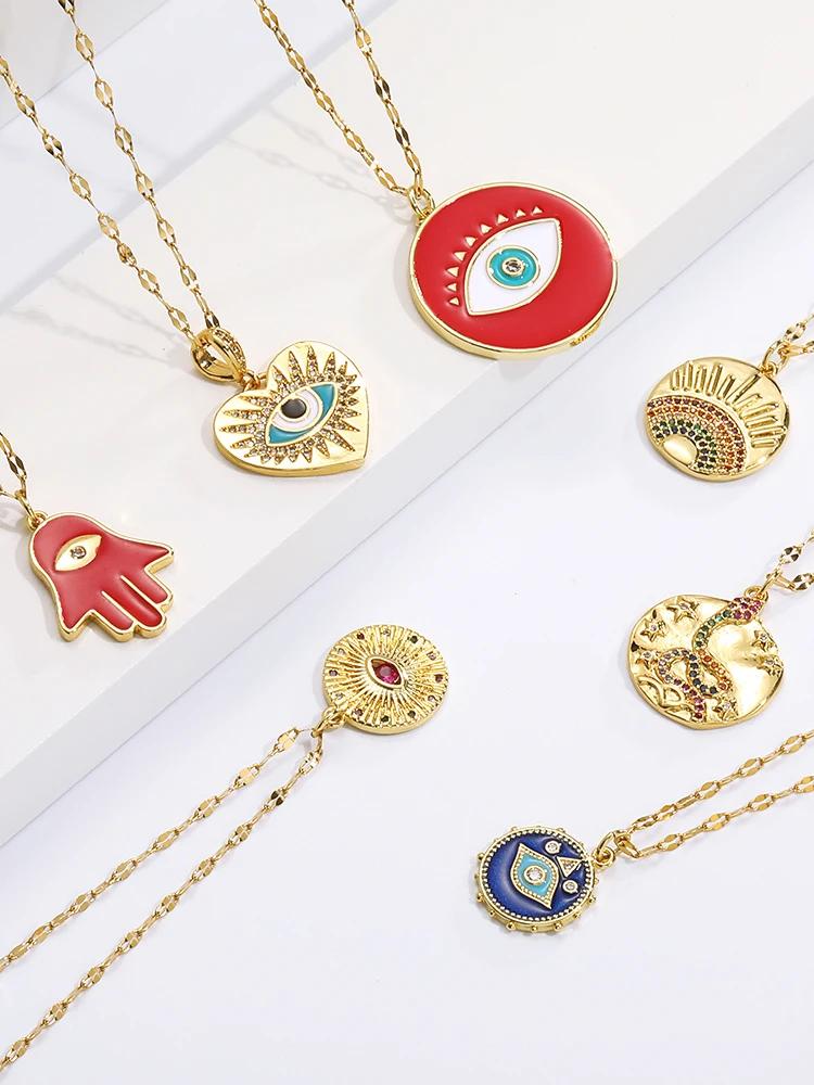 Ожерелье злобный глаз для женщин и мужчин ожерелье Змея ошейник все видимое