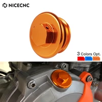 nicecnc engine oil filler plug cap cove for ktm exc excf sx sxf xc xcw xcf xcfw 125 250 350 450 500 530 2004 2022 50sx 65sx 85sx