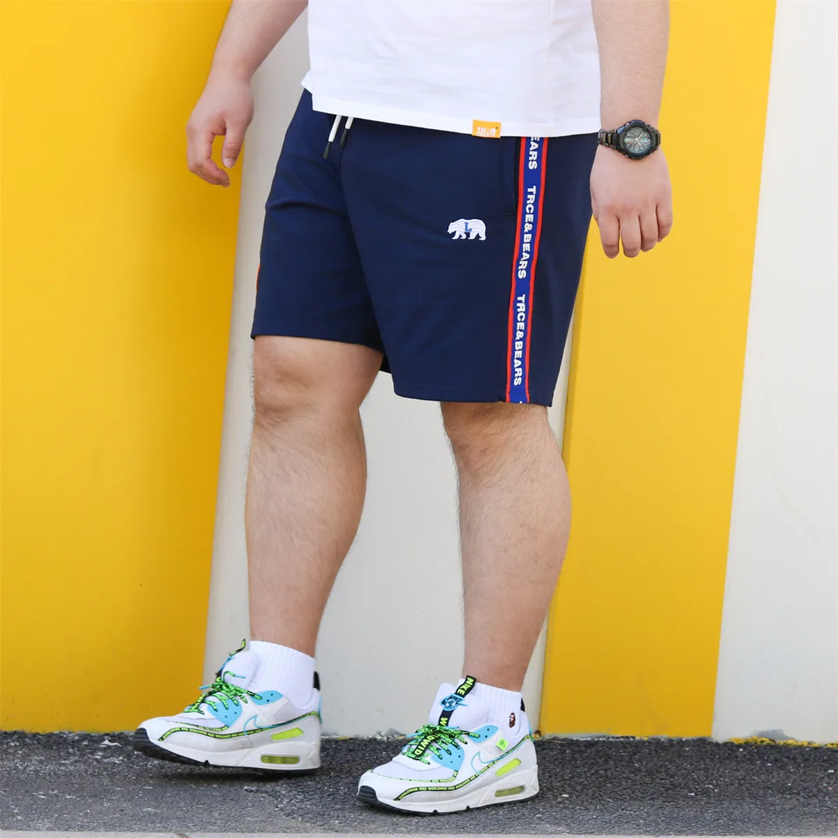 Мужские шорты Калифорнийский медведь Paw хлопковые тренировочные брюки для