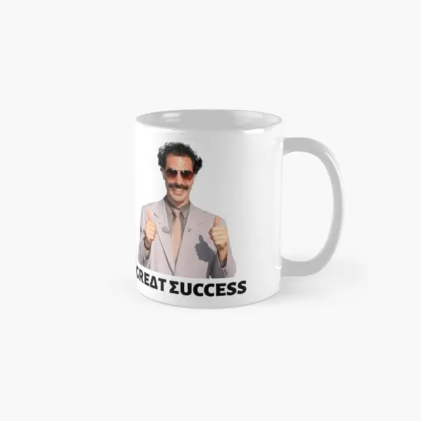 

Borat Delta Sigma Great Success No Ba Mug Design Handle Round Drinkware Printed Tea Cup Simple Gifts Photo Coffee Image
