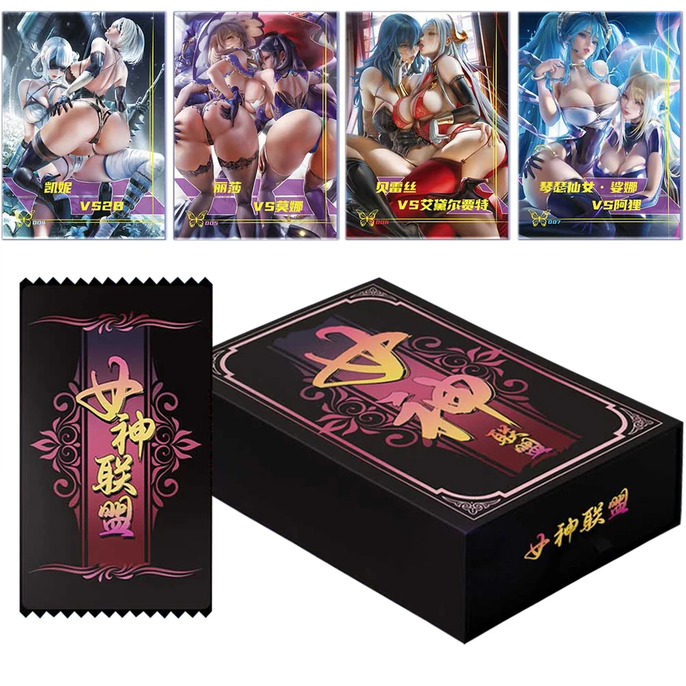 

Коллекция открыток сказки богини альянса для детей бикини ACG Genshin Bluetooth Lane Аниме Девушки красотки настольные игрушки