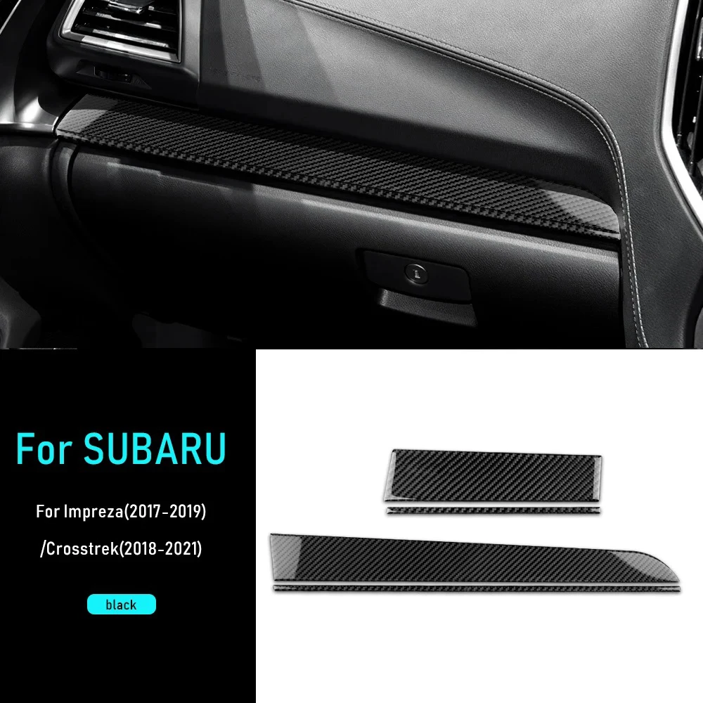 

Настоящая мягкая наклейка из углеродного волокна для Subaru Crosstrek 2018-2023 Impreza 2017 2018 2019 2020 2021 2022 LHD RHD автомобильный копилот