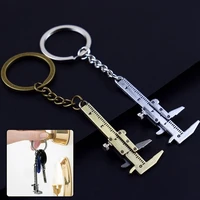 new fashion car key mini vernier caliper portable 0 40mm measuring tool keychain car turbo key chain ring ruler caliper hot%ef%bc%81